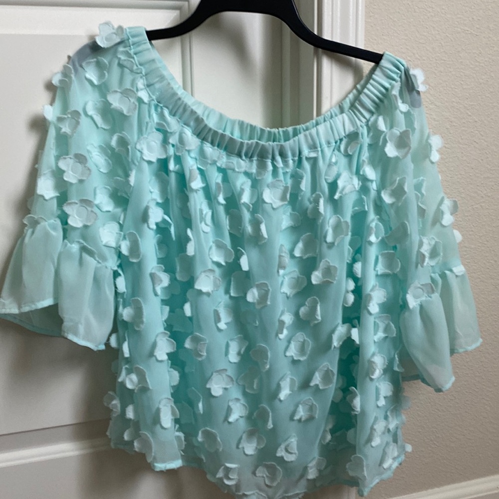 Adiva mint blouse